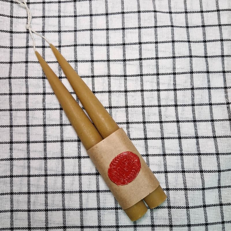 Конусные свечи из пчелиного воска